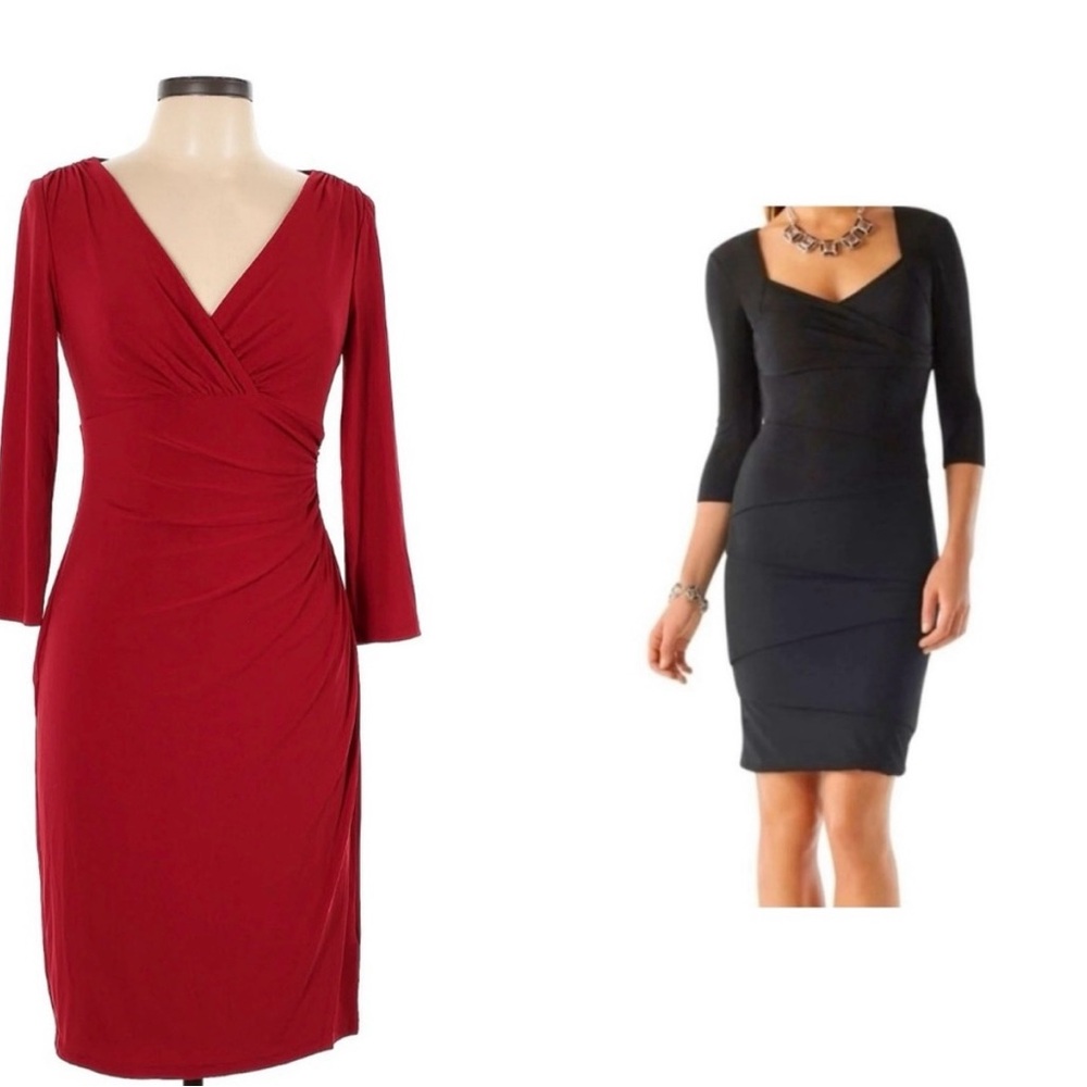 WHBM NWOT Instantly slimming red dress size 2